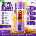 USB Rechargeable 6-Blade Portable Mini Juicer Blender