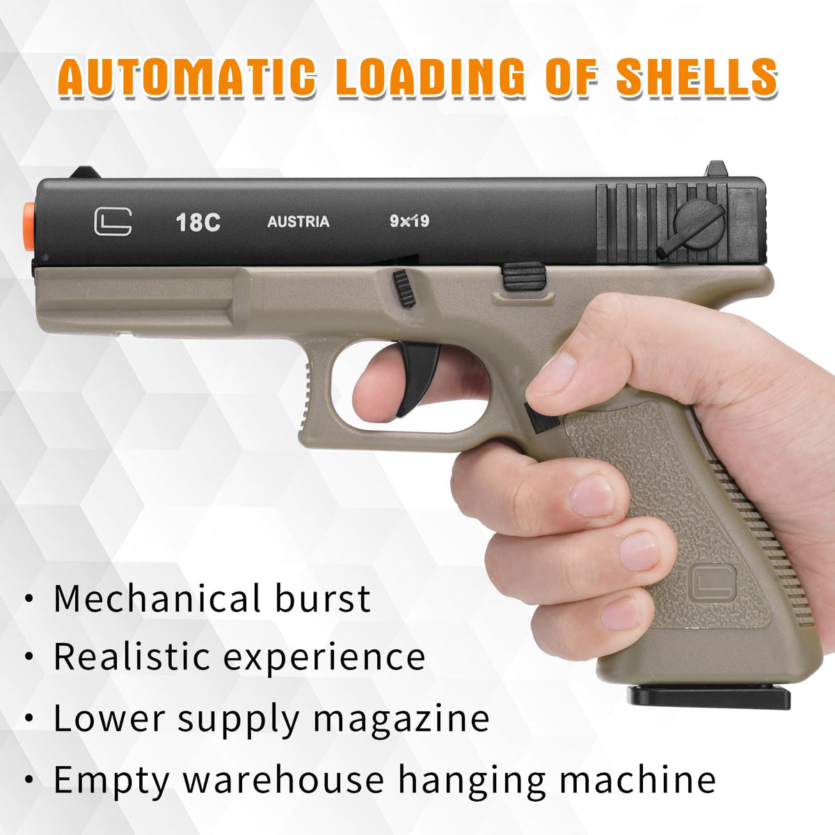 Semi-Auto Foam Dart Toy Blaster Gun