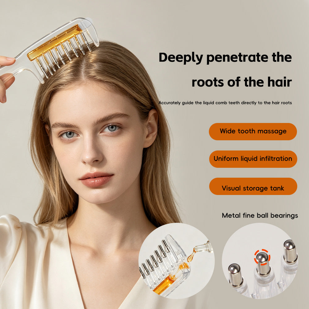 Transparent Essential Oil Applicator Massage Comb