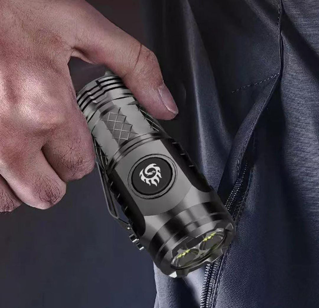 Rechargeable Mini 3LED Super Bright Flashlight Torch