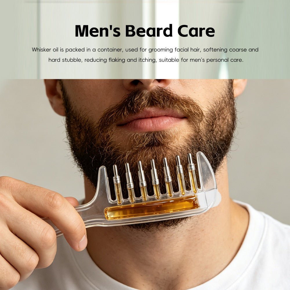Transparent Essential Oil Applicator Massage Comb