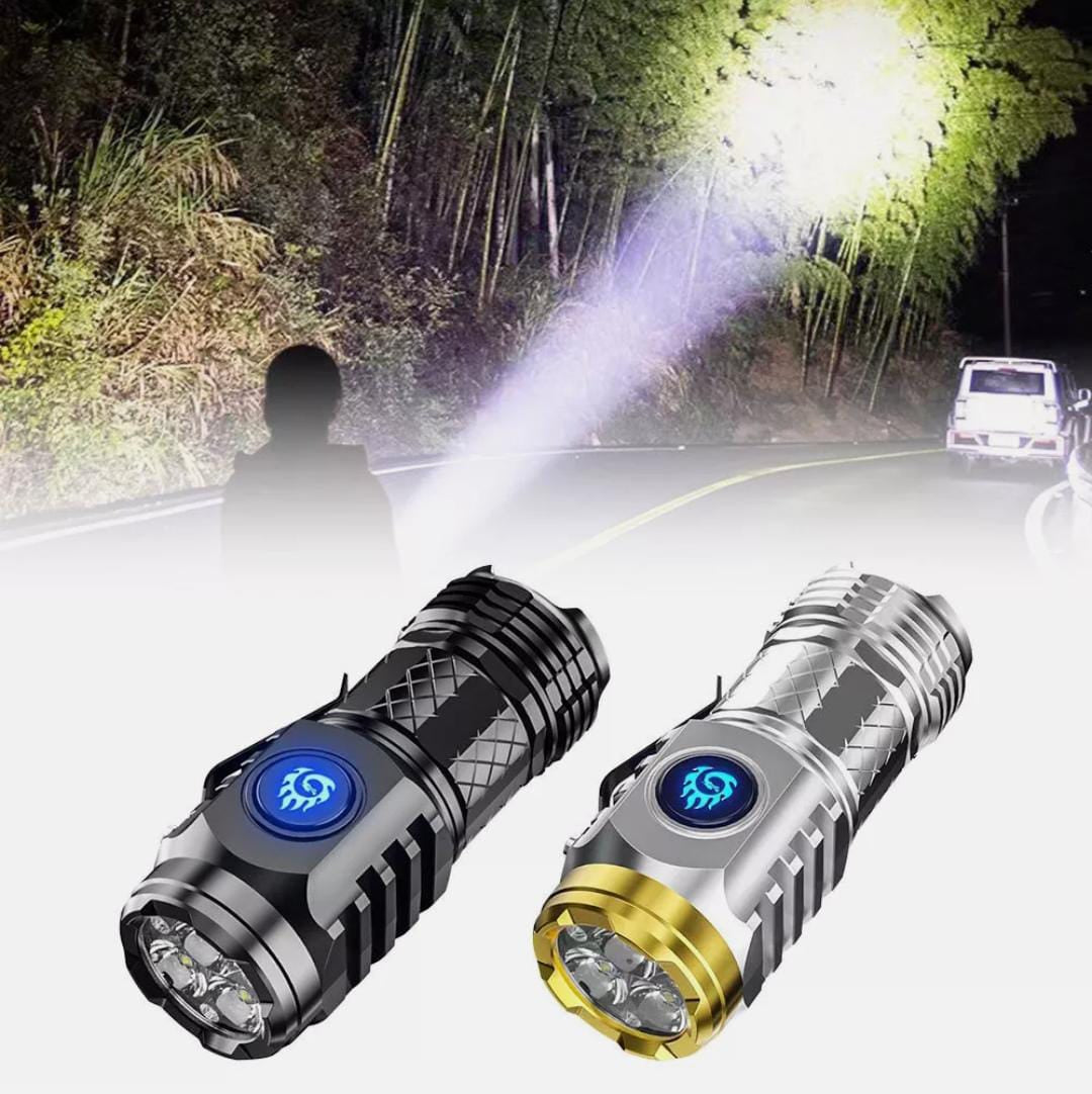 Rechargeable Mini 3LED Super Bright Flashlight Torch
