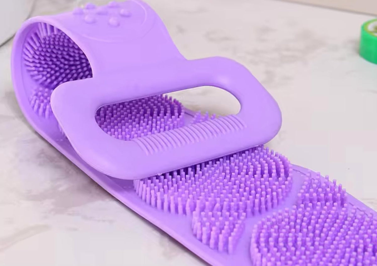 Silicone Body Scrubber Bath Belt With Massage Nubs