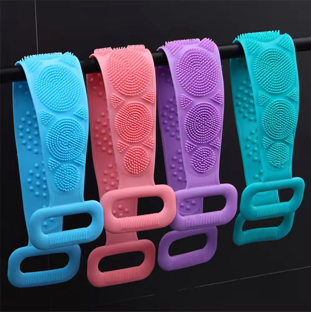Silicone Body Scrubber Bath Belt With Massage Nubs
