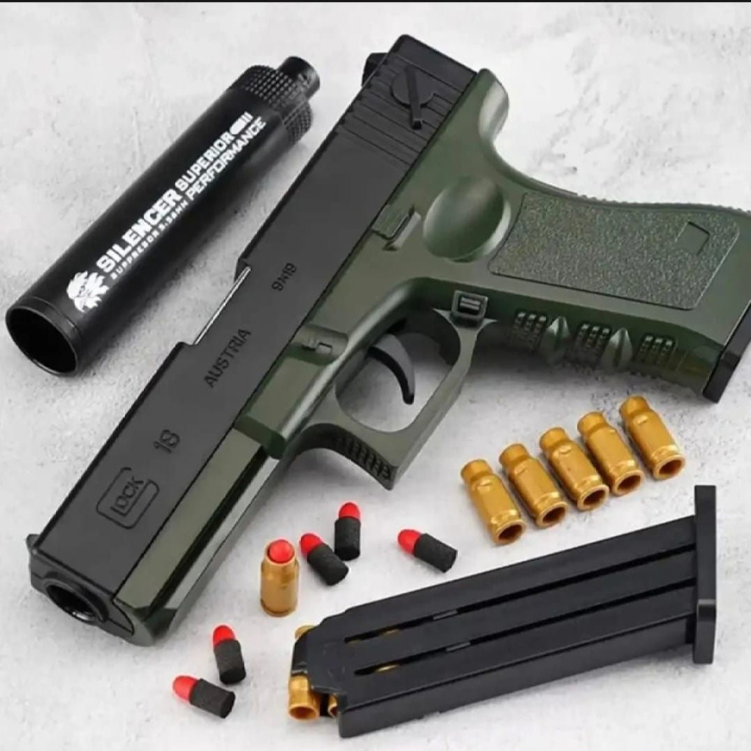 Semi-Auto Foam Dart Toy Blaster Gun