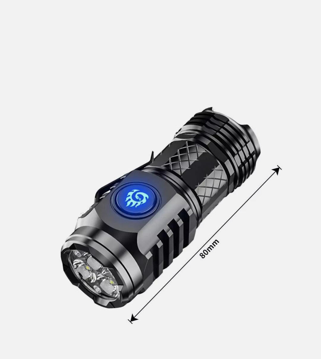 Rechargeable Mini 3LED Super Bright Flashlight Torch